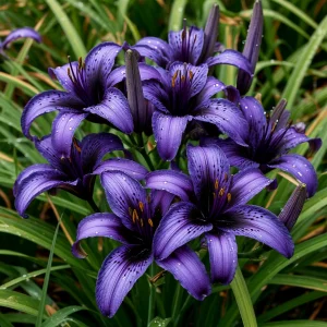 Лилейник Блю Айрис купить по цене от 324р. в интернет-магазине «Посадика» с доставкой почтой в в Шелехове и по всей России – [изображение №1].